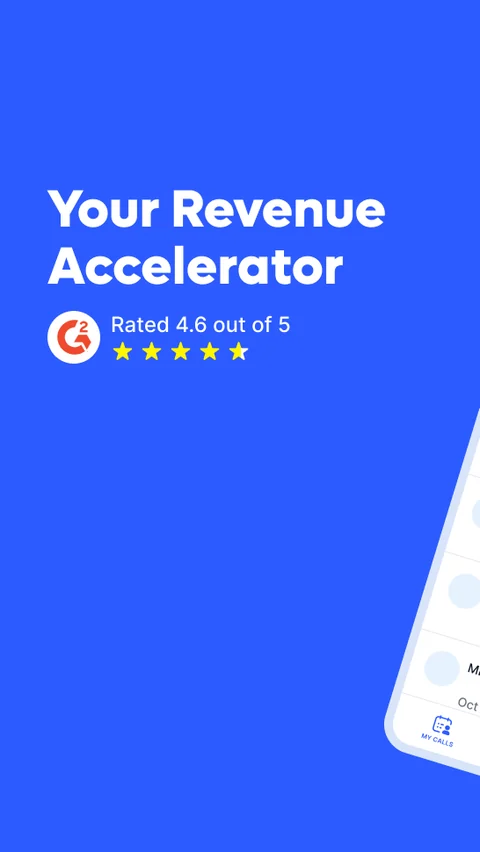 “Your Revenue Accelerator” — the same promise, on a phone