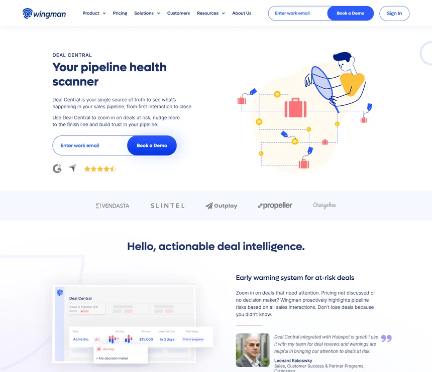 Deal Central, “Your pipeline health scanner”